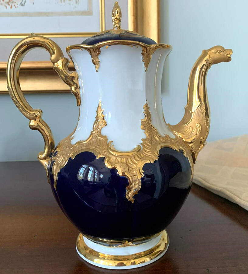 332G Coffee Pot & Lid by Meissen (Germany)-1