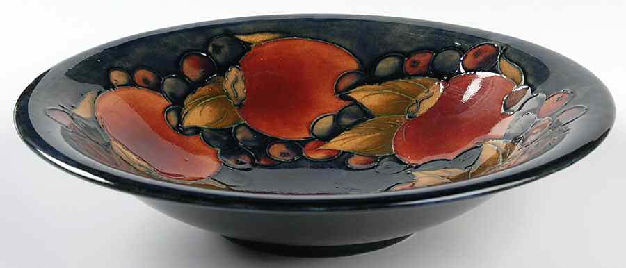 Pomegranate (Blue Background) 9" Round Bowl by Moorcroft-1