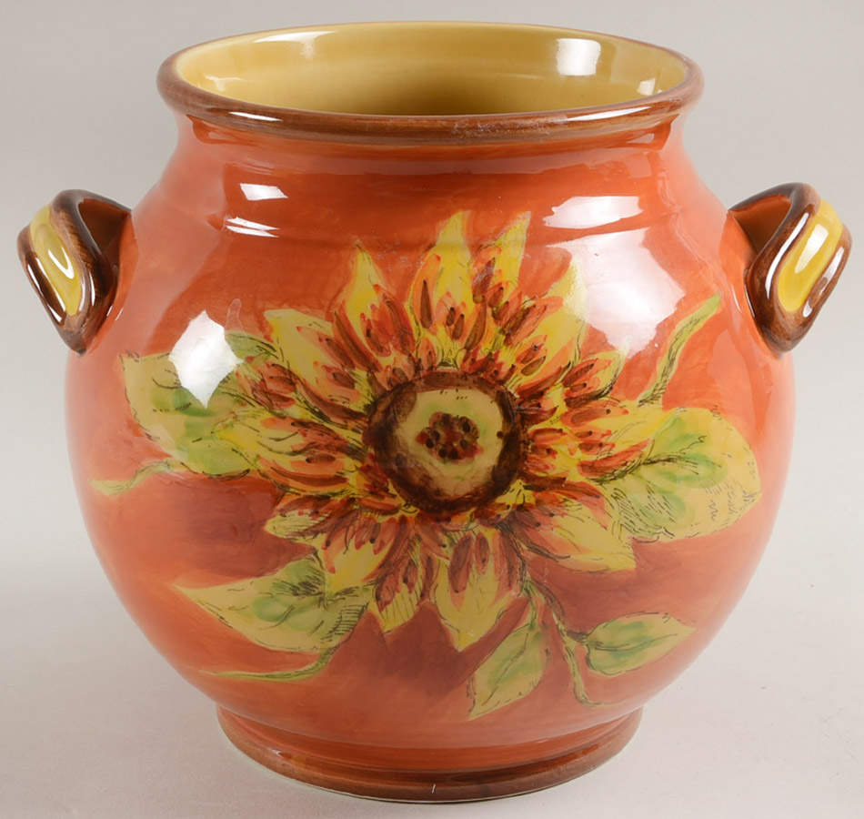Orange Rooster Cookie Jar No Lid by Maxcera Corp-1