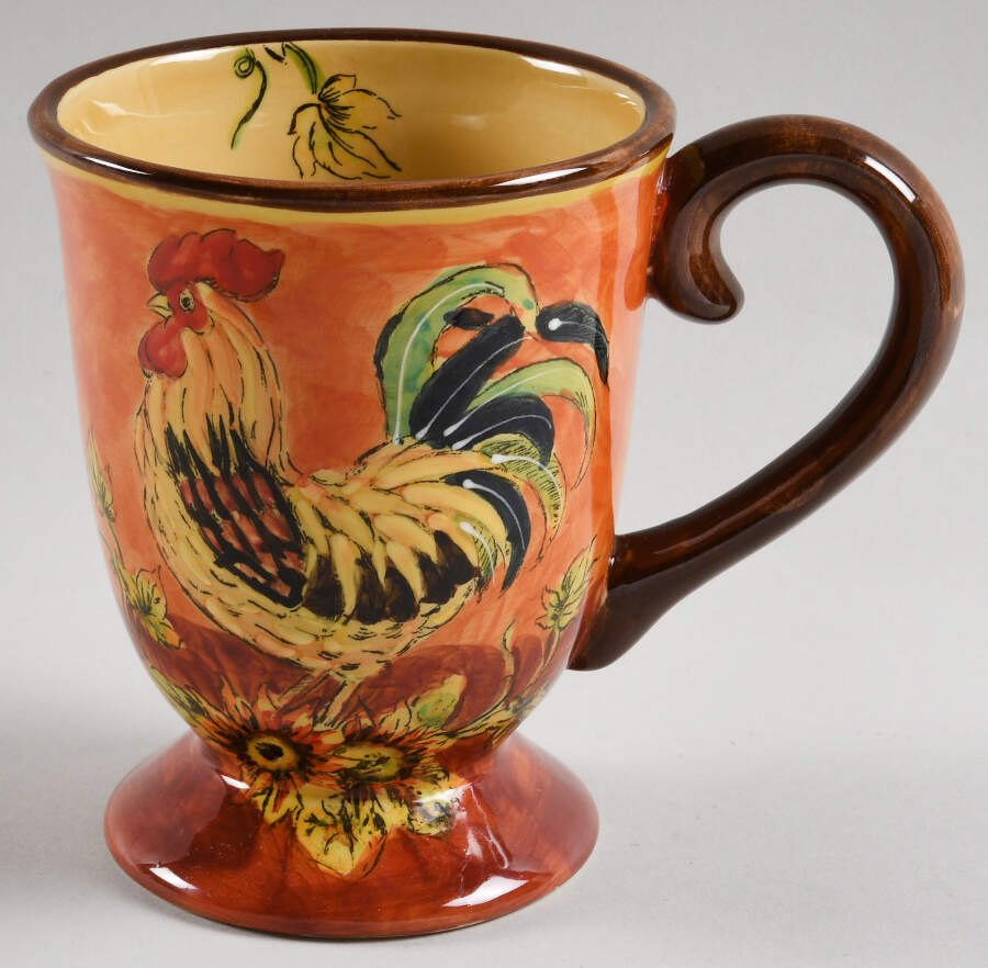 Orange Rooster Mug by Maxcera Corp-1