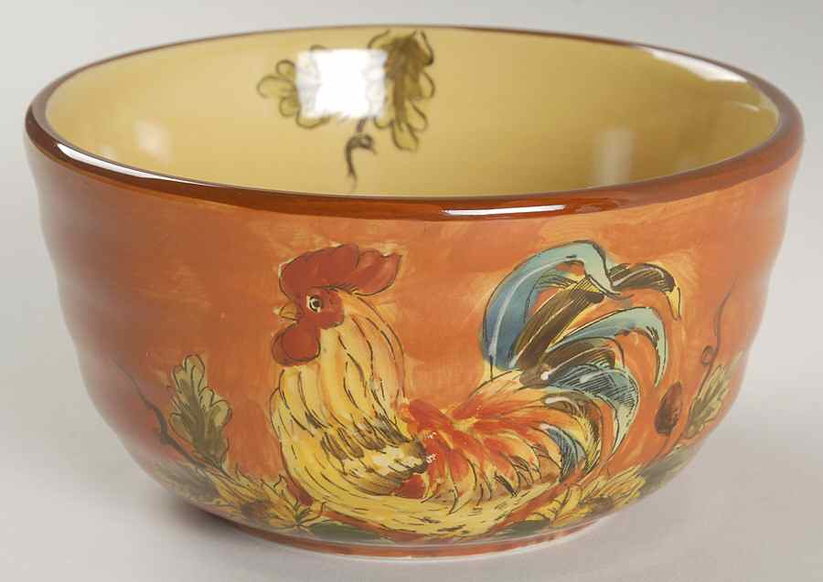 Orange Rooster Soup/Cereal Bowl by Maxcera Corp-1