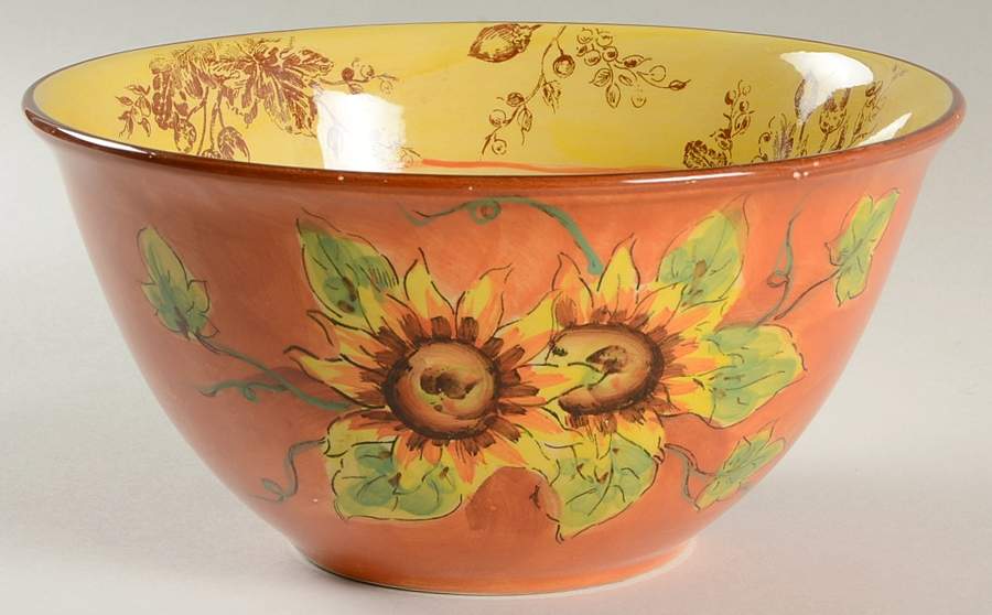 Orange Rooster 8" Round Serving Bowl by Maxcera Corp-1
