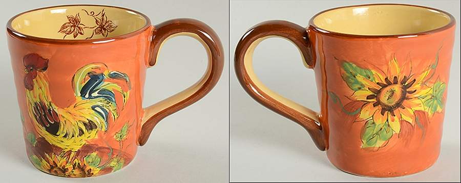 Orange Rooster Mug by Maxcera Corp-1