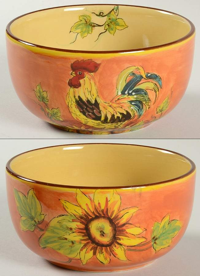 Orange Rooster Soup/Cereal Bowl by Maxcera Corp-1