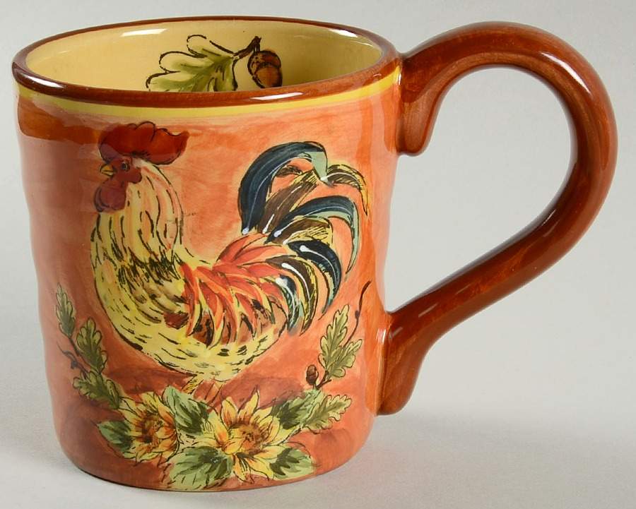 Orange Rooster Mug by Maxcera Corp-1