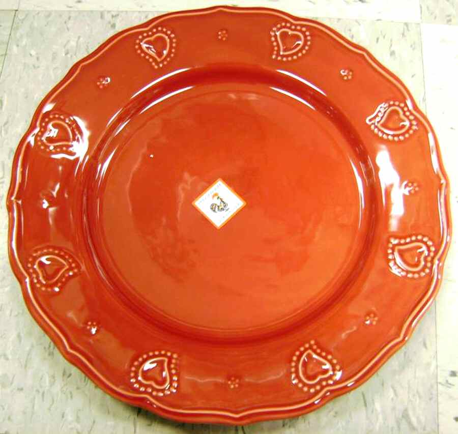 Barcelos Red Dinner Plate by Matceramica-1