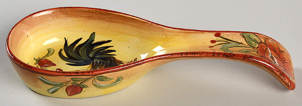 Honey Rooster Spoon Rest/Holder (Holds 1 Spoon) by Maxcera Corp-1