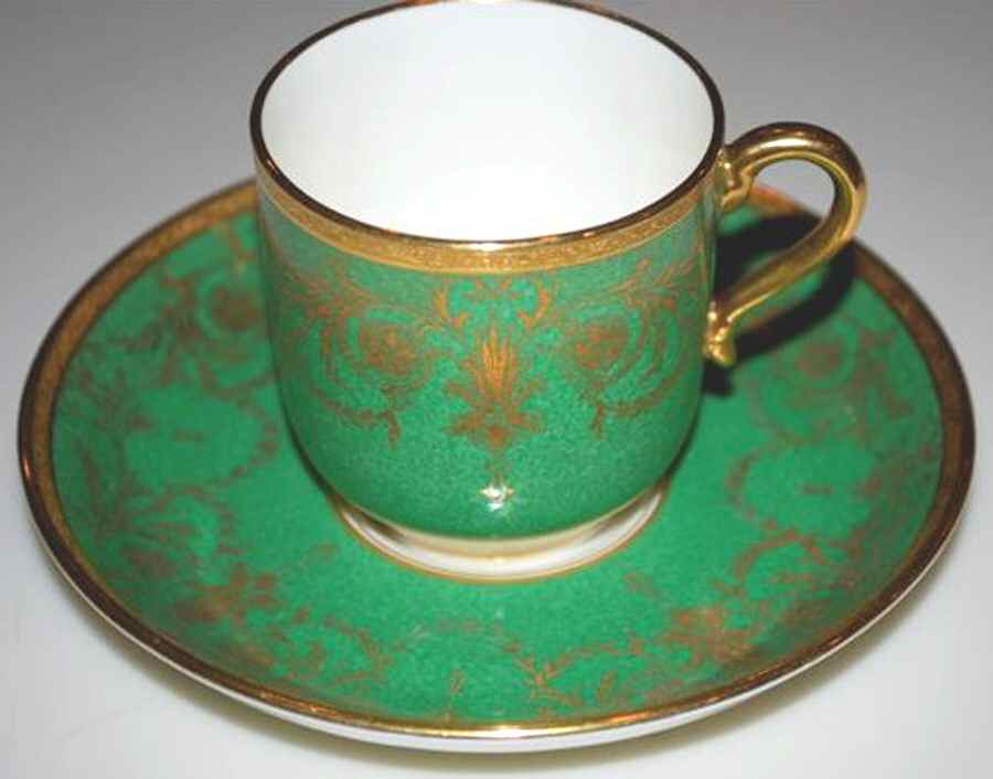 Pa2207 Flat Demitasse Cup & Saucer Set by Minton-1