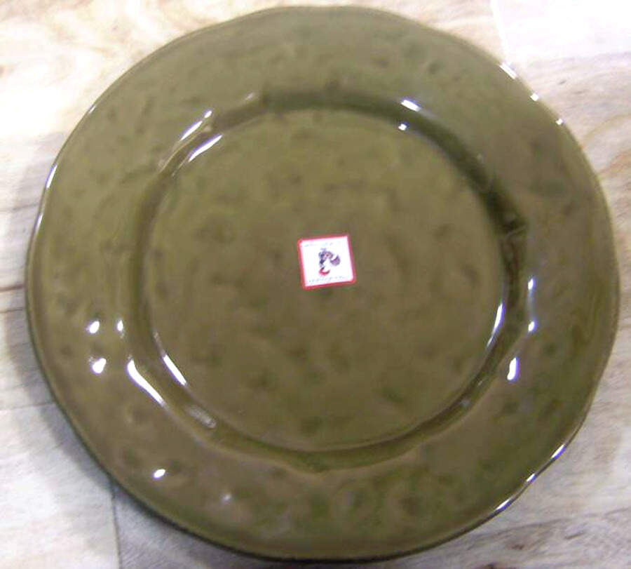Hand Made (Green) Dinner Plate by Matceramica-1
