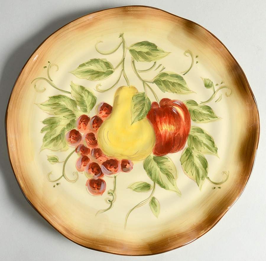 Fruit Harvest Dinner Plate by Maxcera Corp-1