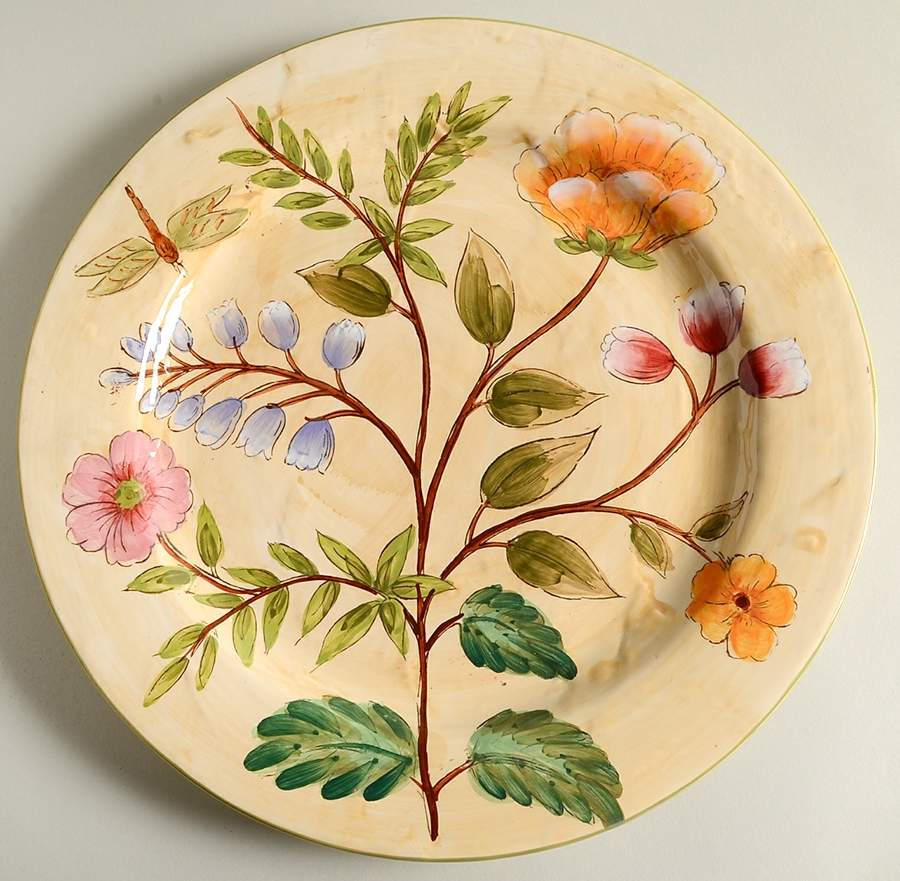 Spring Bloom 13" Chop Plate (Round Platter) by Maxcera Corp-1
