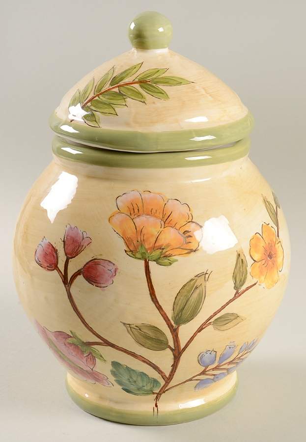 Spring Bloom Large Canister & Lid by Maxcera Corp-1