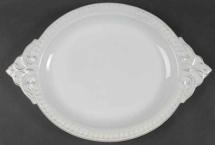 Venice Light Blue 15" Oval Serving Platter by Matceramica-1