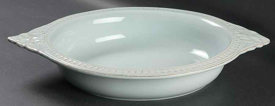 Venice Light Blue 17" Oval Baker by Matceramica-1