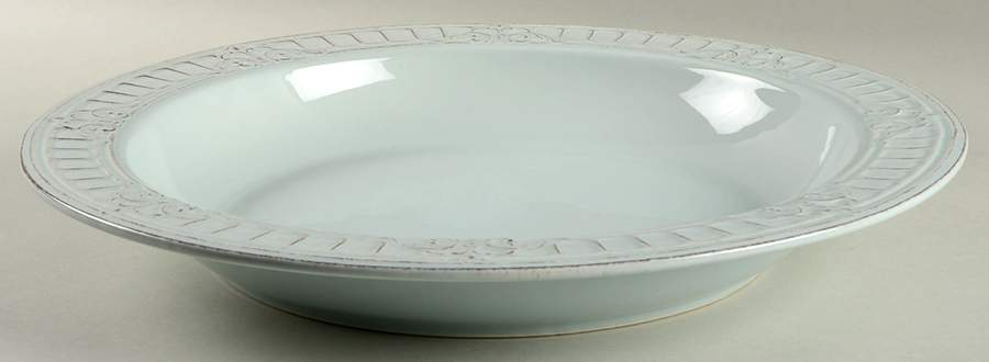 Venice Light Blue 17" Pasta Serving Bowl by Matceramica-1