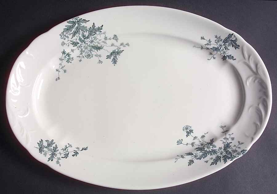 MDK4 14" Oval Serving Platter by Maddock Pottery-USA-1