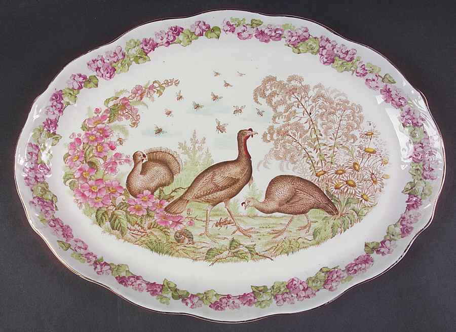 MAD215 14" Oval Serving Platter by John Maddock & Sons-1