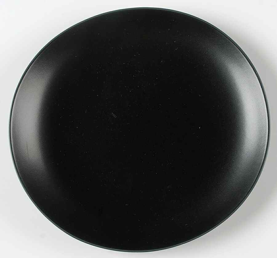 Curve Black Salad Plate by Mikasa-1