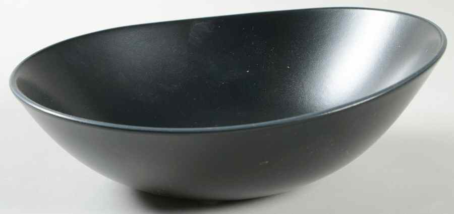 Curve Black Coupe Soup Bowl by Mikasa-1