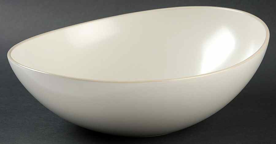 Curve Cream 9" Round Vegetable Bowl by Mikasa-1
