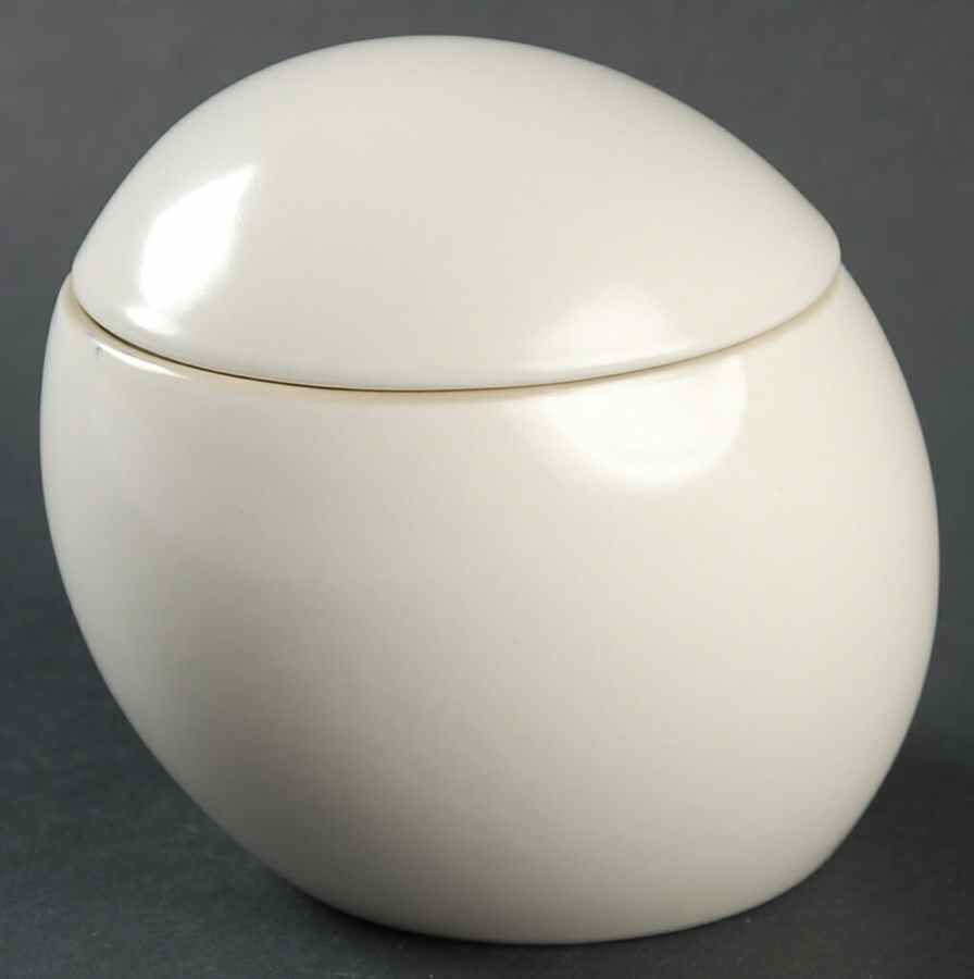 Curve Cream Sugar Bowl & Lid by Mikasa-1