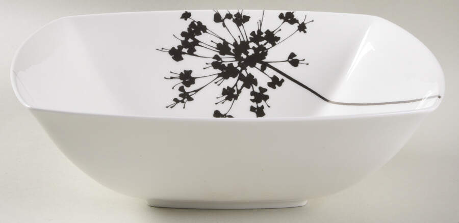 Floral Silhouette 9" Round Vegetable Bowl by Mikasa-1