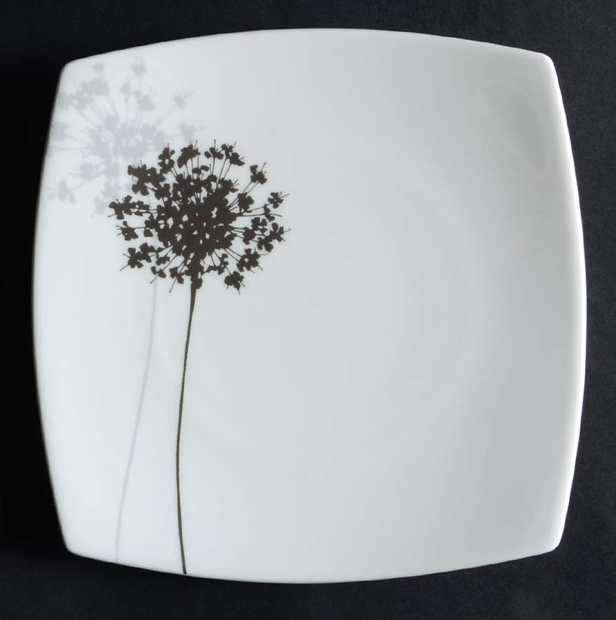 Floral Silhouette Salad Plate by Mikasa-1