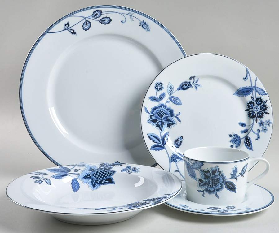 Indigo Bloom 5 Piece Place Setting by Mikasa-1