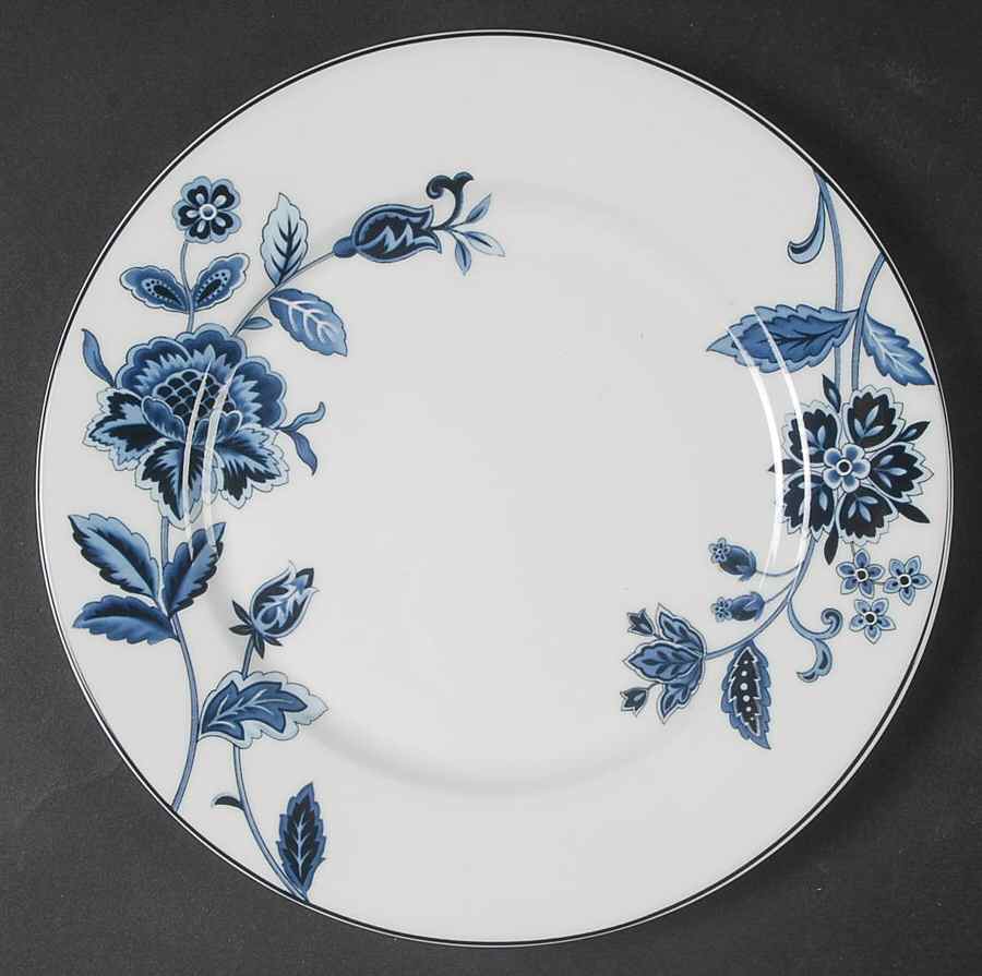 Indigo Bloom Salad Plate by Mikasa-1