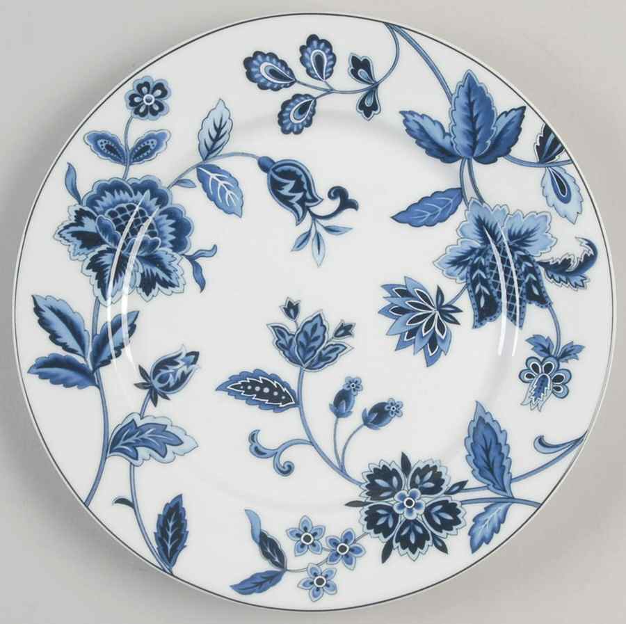 Indigo Bloom Accent Salad Plate by Mikasa-1