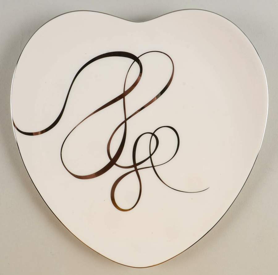 Love Story Heart Shape Salad Plate by Mikasa-1