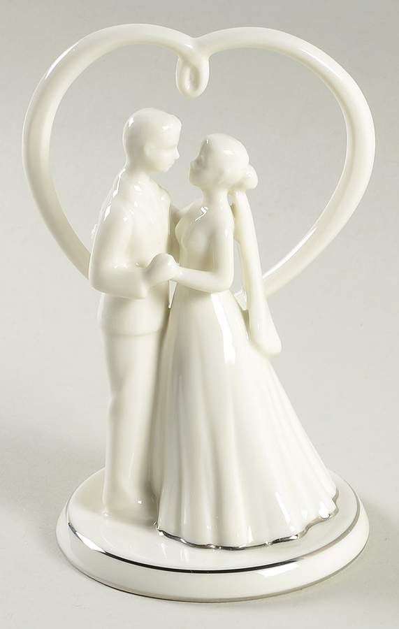 Love Story Bride and Groom Cake Topper by Mikasa-1