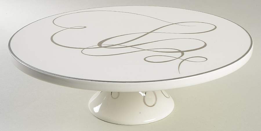 Love Story 12" Diameter Pedestal Cake Stand by Mikasa-1