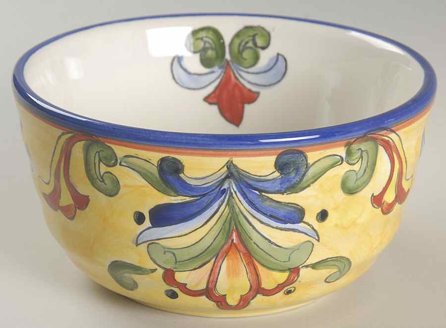 Yellow Talavera Soup/Cereal Bowl by Maxcera Corp-1
