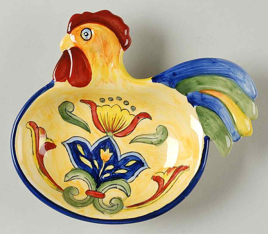 Yellow Talavera Figural Dip Bowl by Maxcera Corp-1