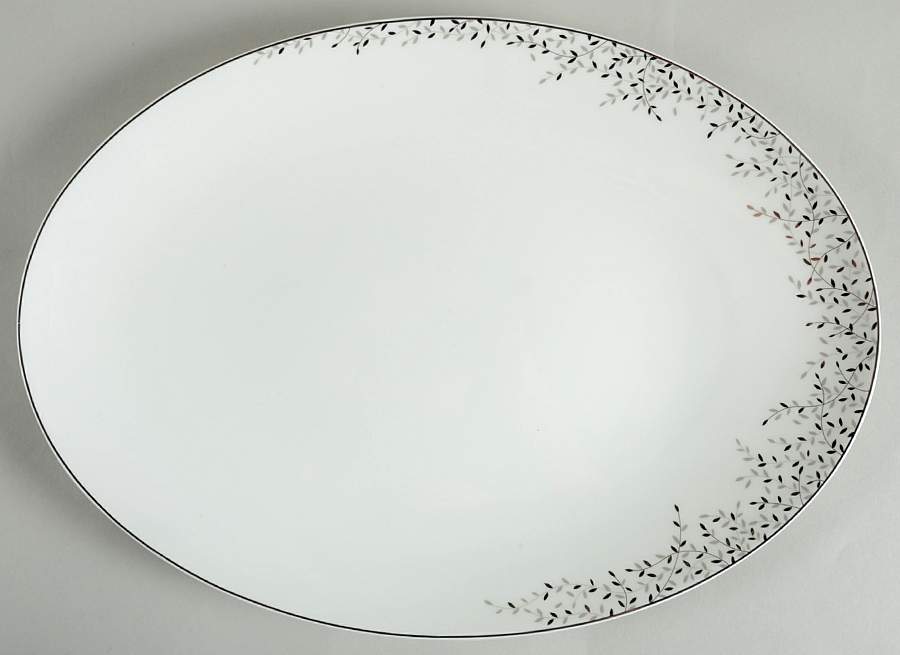 Shimmer Vine 15" Oval Serving Platter by Mikasa-1