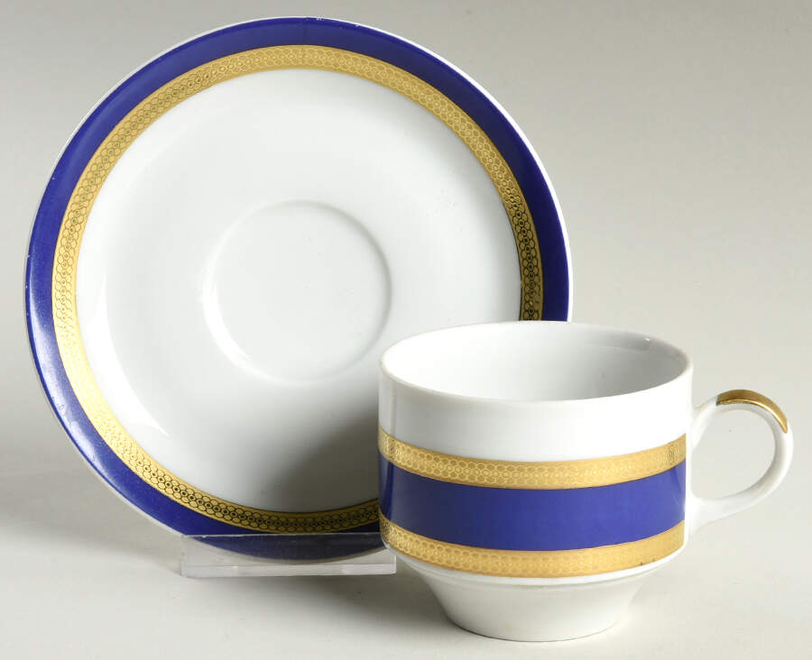 Olympia Flat Cup & Saucer Set by Mitterteich-1