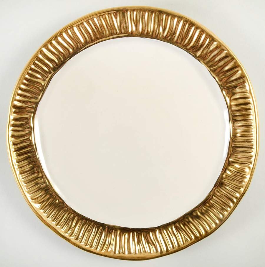 Coil Gold Dinner Plate by Michael Wainwright-1