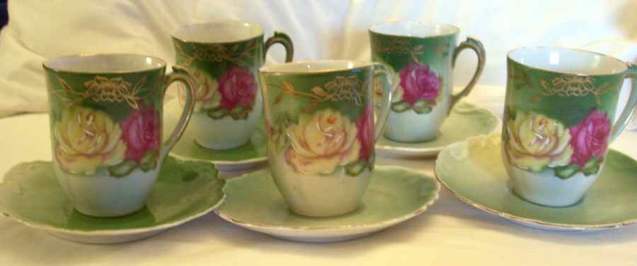 117 Chocolate Cup & Saucer Set by Moschendorf-1