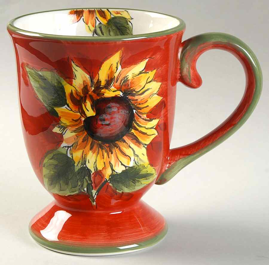 Red Sunflower Mug by Maxcera Corp-1