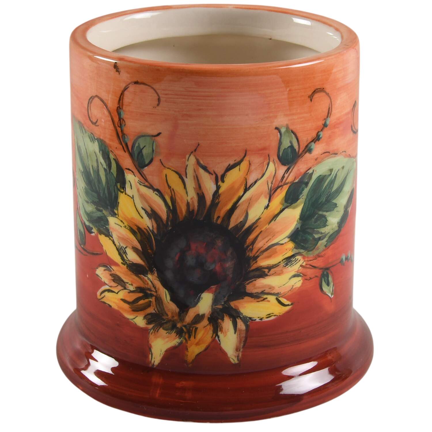 Sunset Sunflower Medium Canister No Lid by Maxcera Corp-1