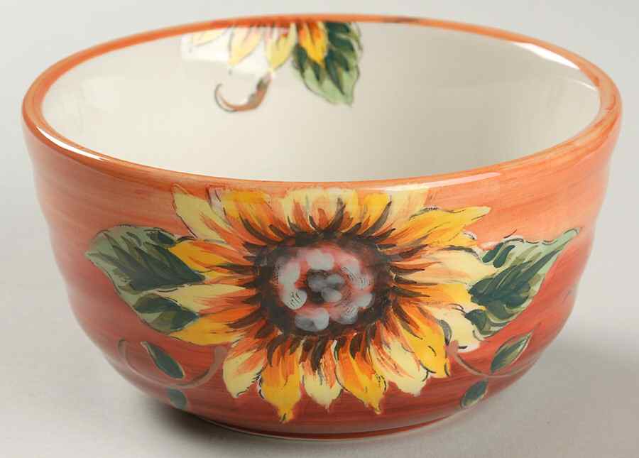 Sunset Sunflower Soup/Cereal Bowl by Maxcera Corp-1