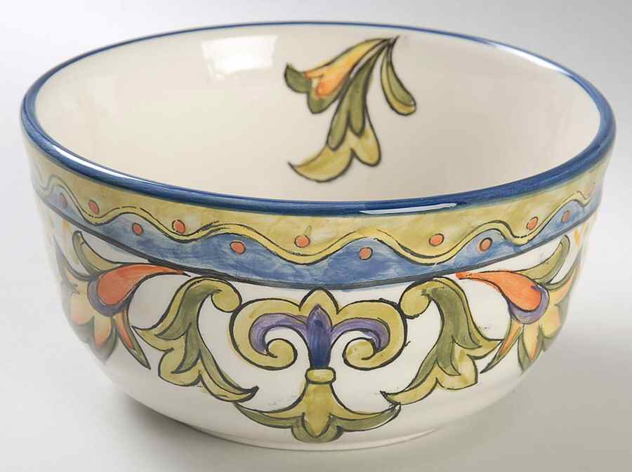 Green Talavera Soup/Cereal Bowl by Maxcera Corp-1