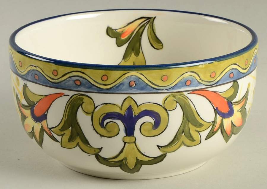 Green Talavera Soup/Cereal Bowl by Maxcera Corp-1