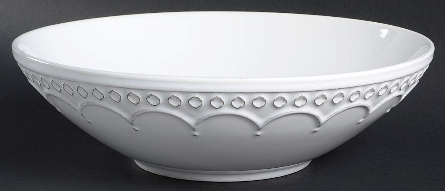 Batalha White 11" Round Serving Bowl by Matceramica-1