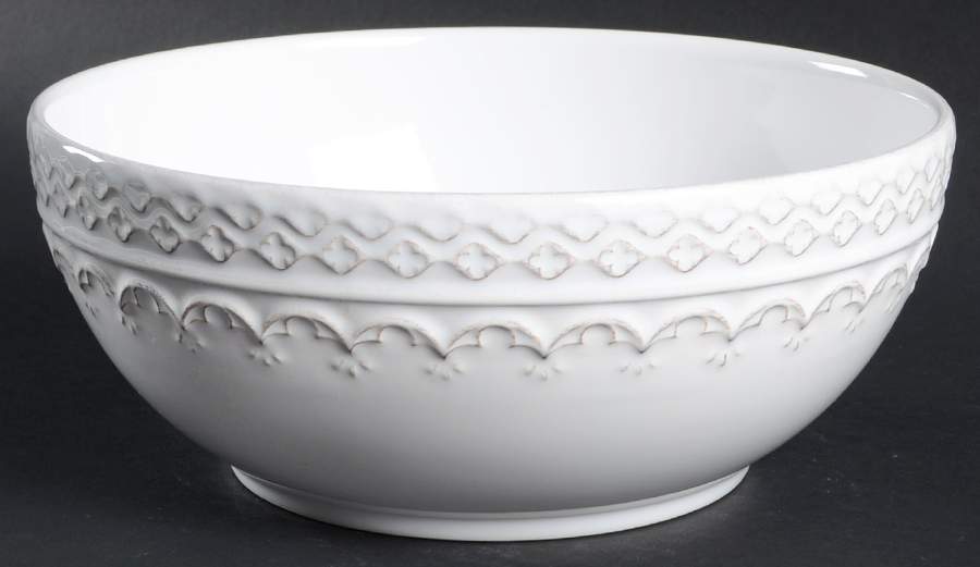 Batalha White 9" Salad Serving Bowl by Matceramica-1