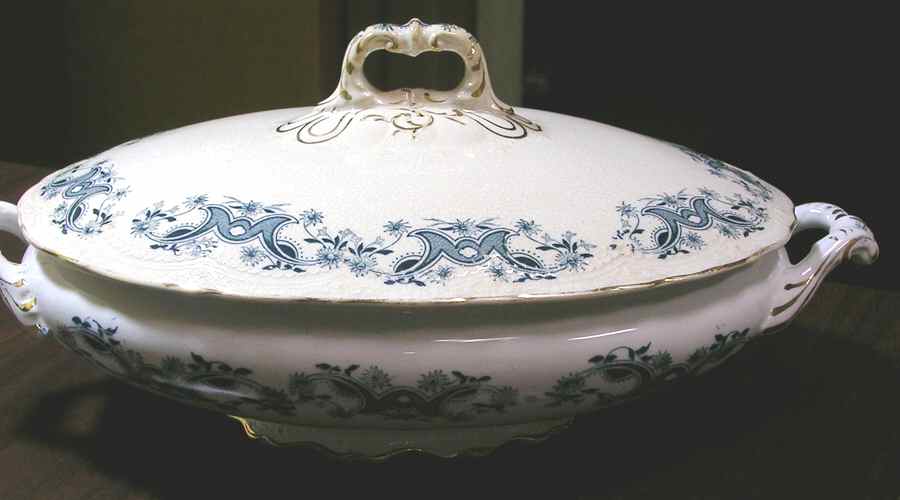 Vassar Oval Covered Vegetable by Mayer (American)-1