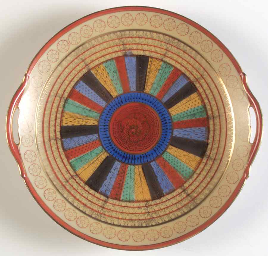 MIB4 Handled Cake Plate by Mitsu-Boshi (Japan)-1