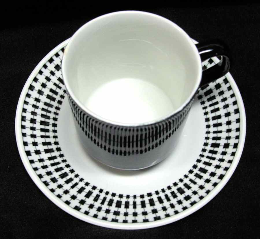 Bongo Flat Cup & Saucer Set by J & G Meakin-1