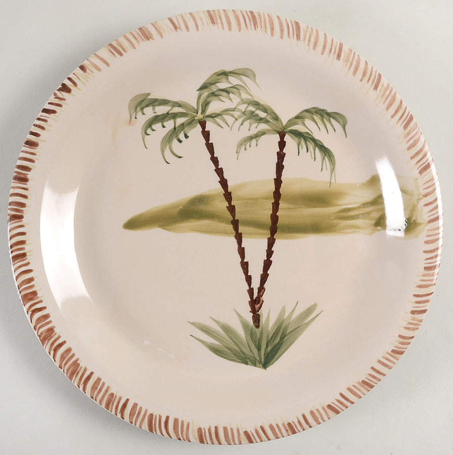 Tropic Palm Dinner Plate by Mulberry Home Collection-1